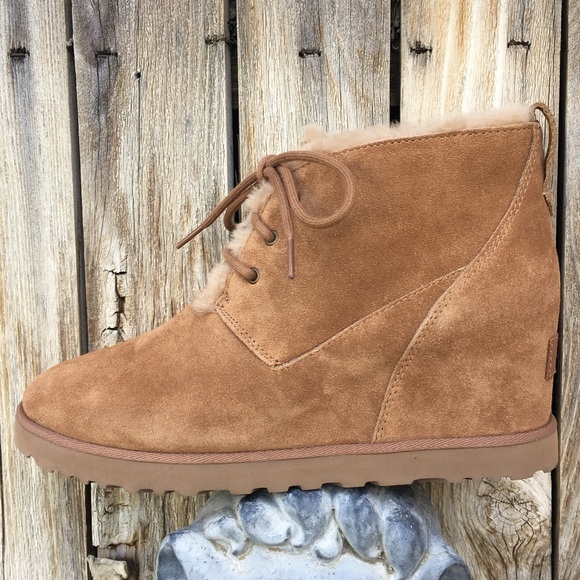 UGG Shoes - NWT Ugg Classic Femme Lace Up Boot Suede Chestnut Tan 10